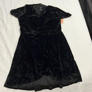 Evri Black Velvet Dress